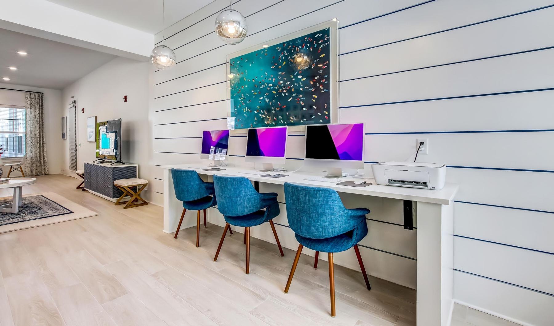business center with computer stations
